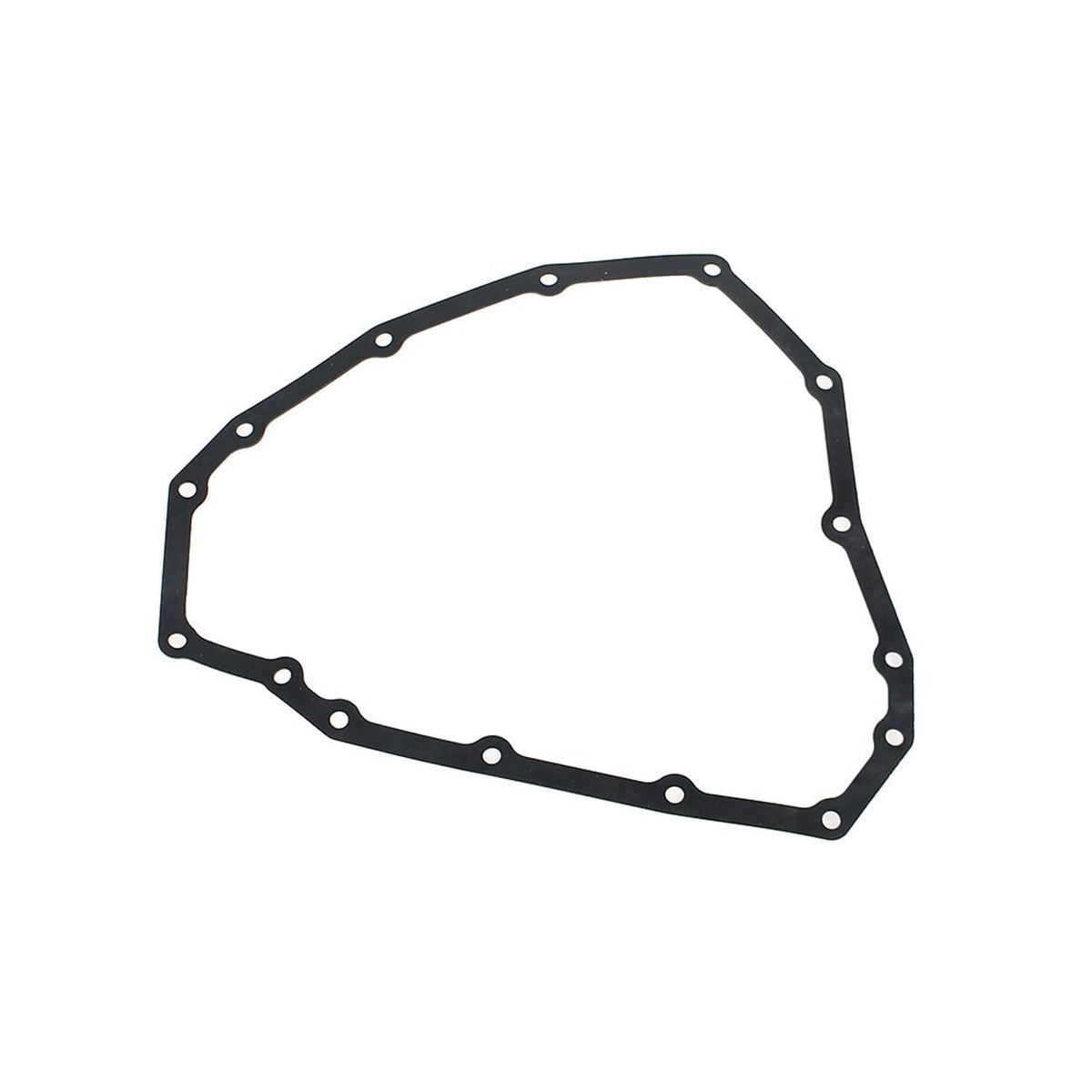 Transmission oil filter gasket, black rubber with mounting holes