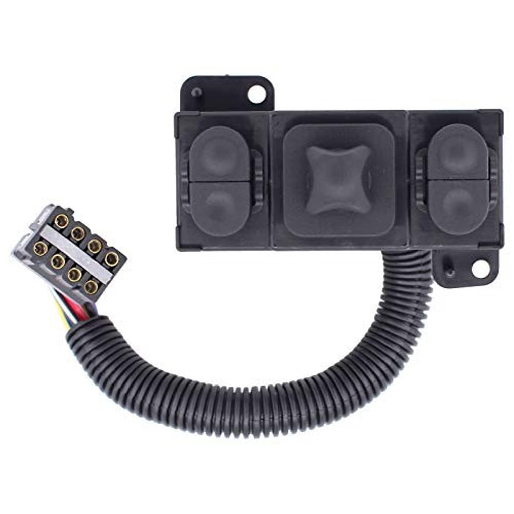 Power seat switch control panel with three buttons and detachable wiring