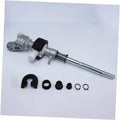Gear shifter selector lever bushing set with metal shaft, coiled spring, and small rubber parts