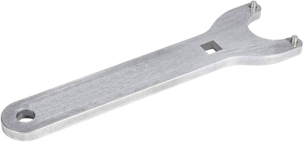Silver metal installation tool with mounting hole