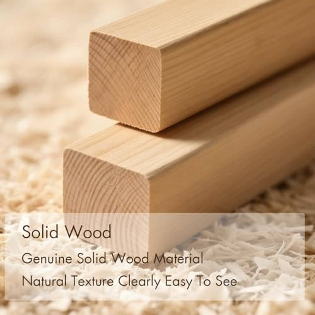 Light natural wood picture-frame edge detail with visible grain, 5x7 size.
