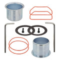 Air compressor cylinder sleeve and compression ring kit: metal sleeve, rings, gasket, O-ring, pins