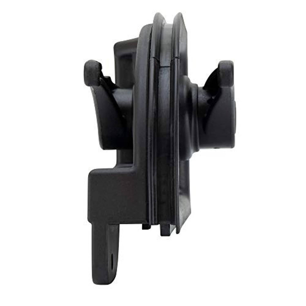 Black screen door latch hardware with hinge-like back plate