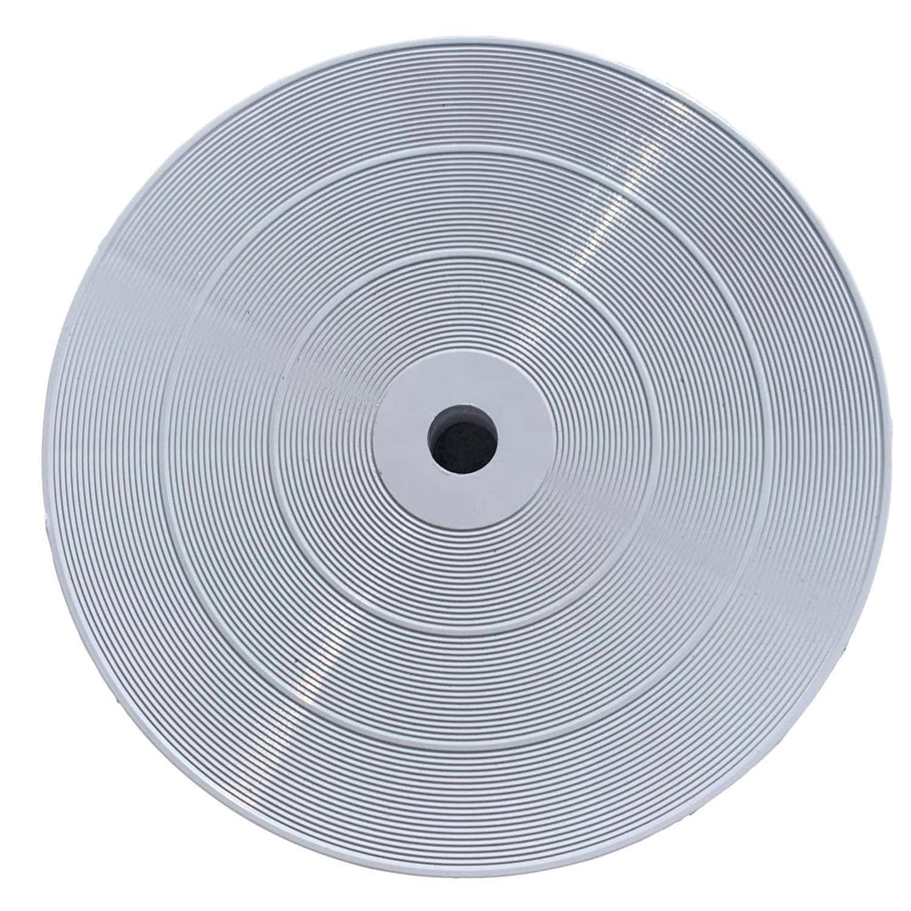 White 9-inch deck lid with concentric ring pattern and central opening