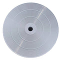 White 9-inch deck lid with concentric ring pattern and central opening