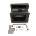 Aluminum heater AC box kit housing with wiring harness and mounting hardware