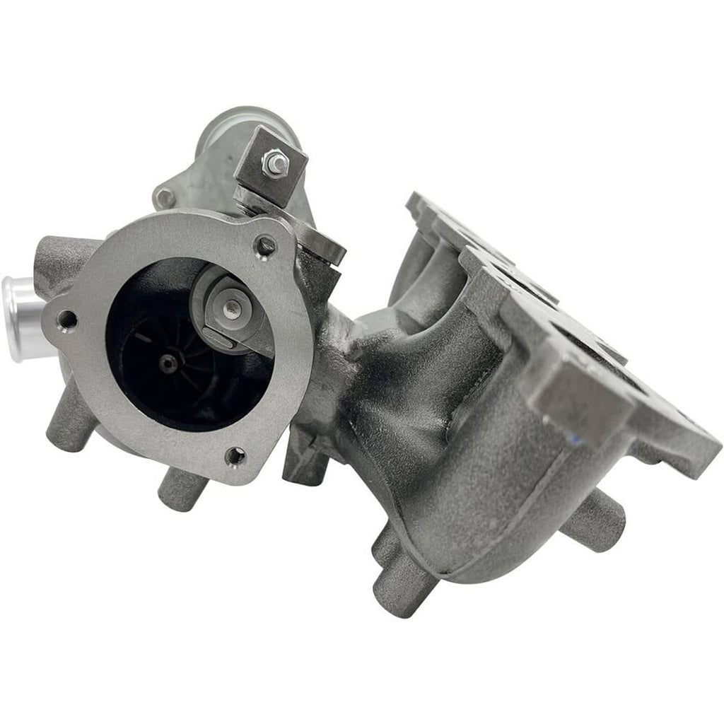 Turbocharger compressor housing with dark turbine wheel opening