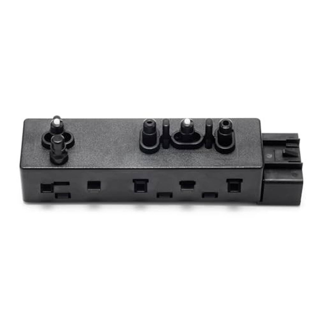 Power seat switch showing side ports and four top-mounted control buttons