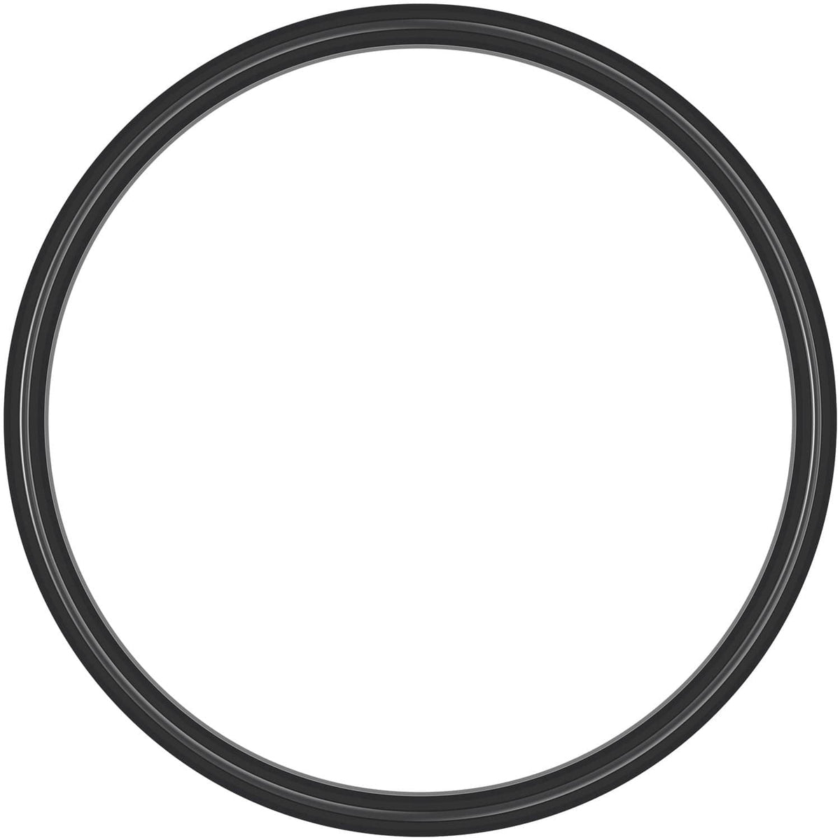Large black circular rubber O-ring seal gasket