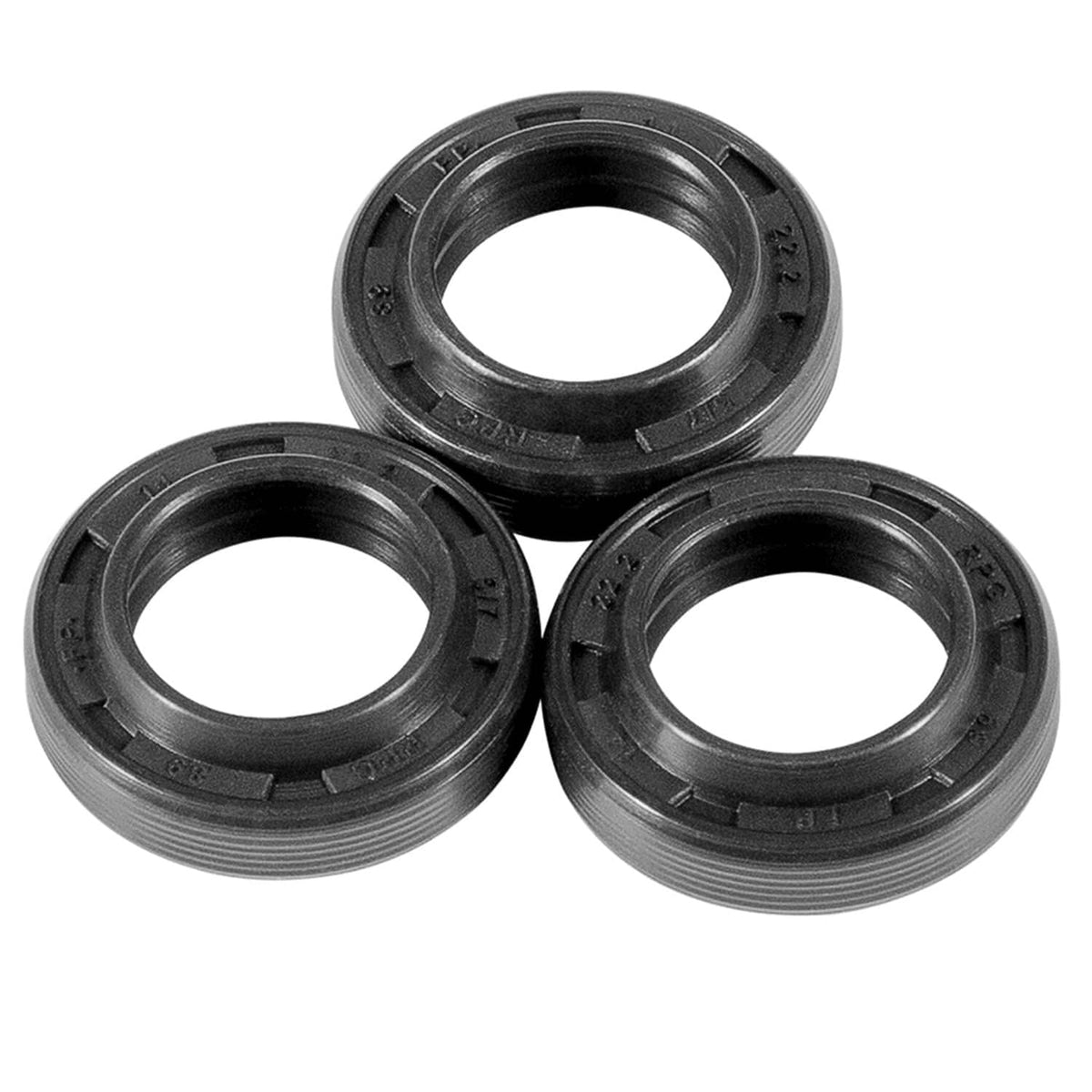 Black pressure washer seal rings, three-piece set