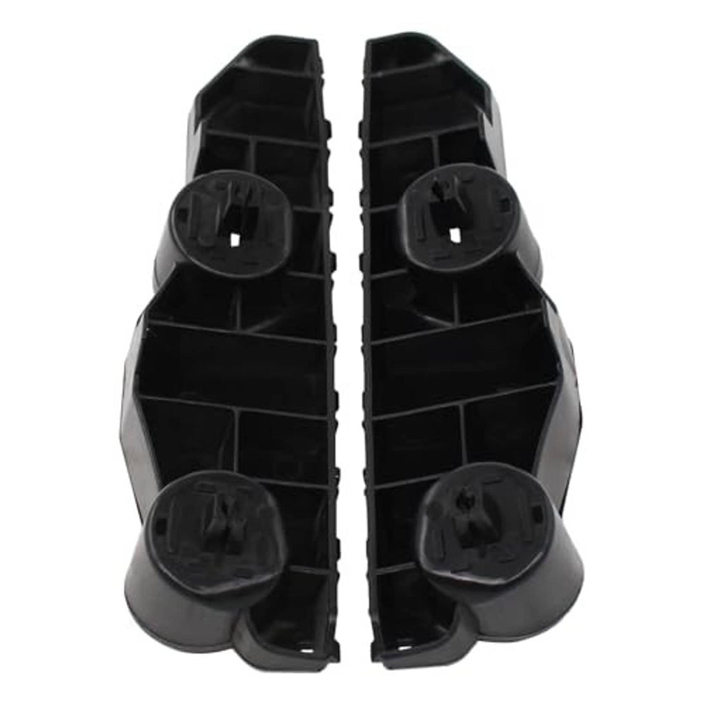 Front bumper bracket retainer left and right, black plastic internal structure and clips