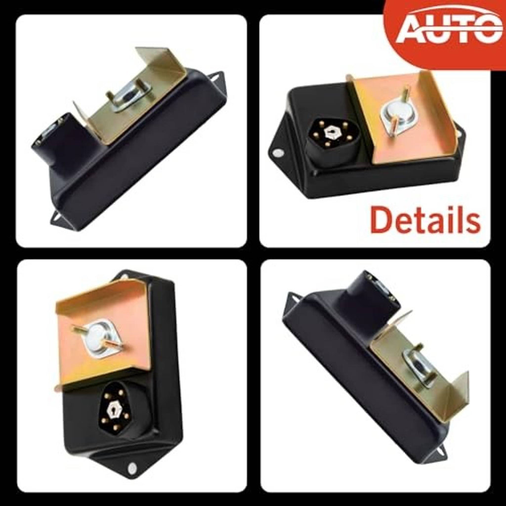 Ignition control module detail collage showing mounting bracket and terminals