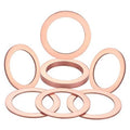 Copper-colored oval drain plug washer gaskets, multi-pack set for differential