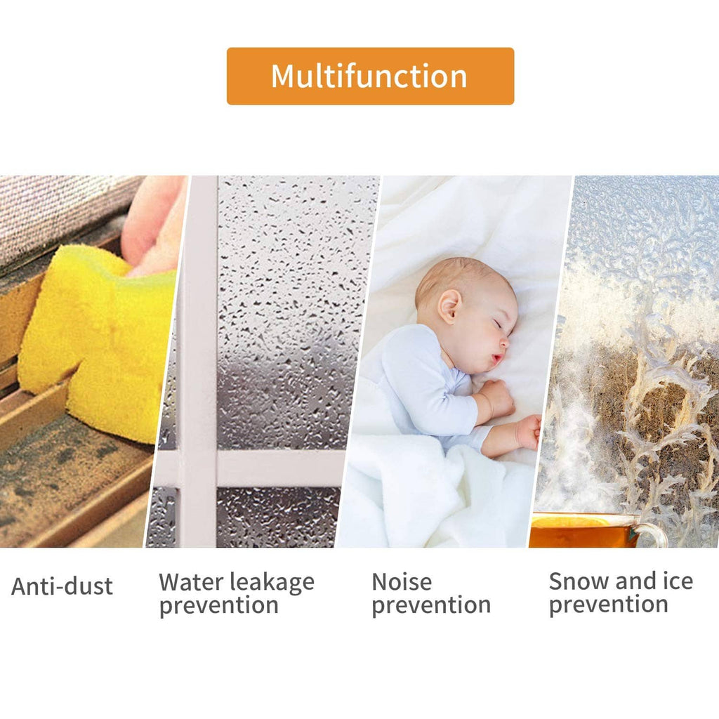 Weather seal strip for doors and windows helps block dust, water leaks, noise, snow