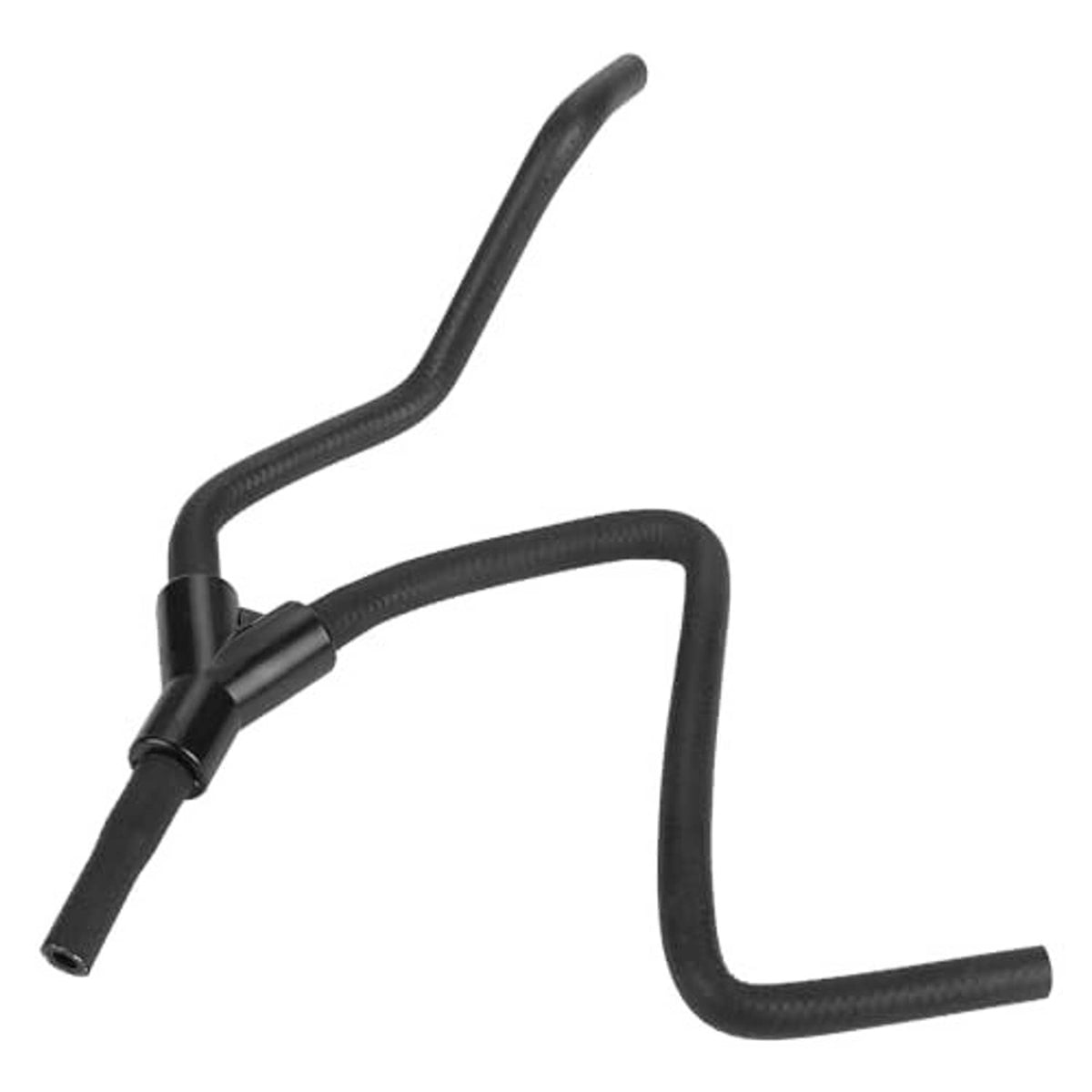 Upper radiator inlet hose, black molded tubing with T-style connector