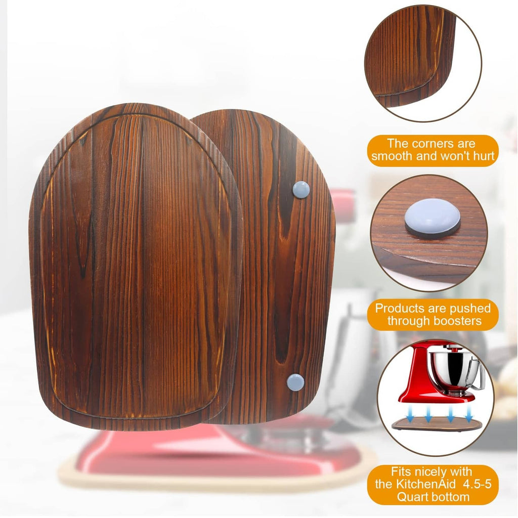 Brown bamboo slider mat with rounded corners and smooth wood surface