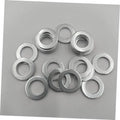 Engine oil drain plug crush washers, 20-piece set, silver metal rings