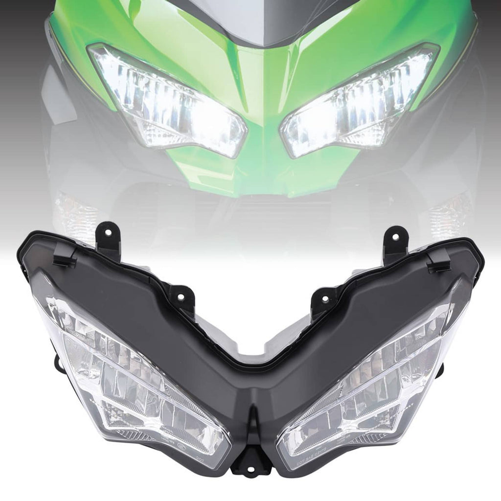 RivetOak For 2018-2024 2023 Kawasaki Ninja 400 EX400 Headlight Assembly Headlamp Light