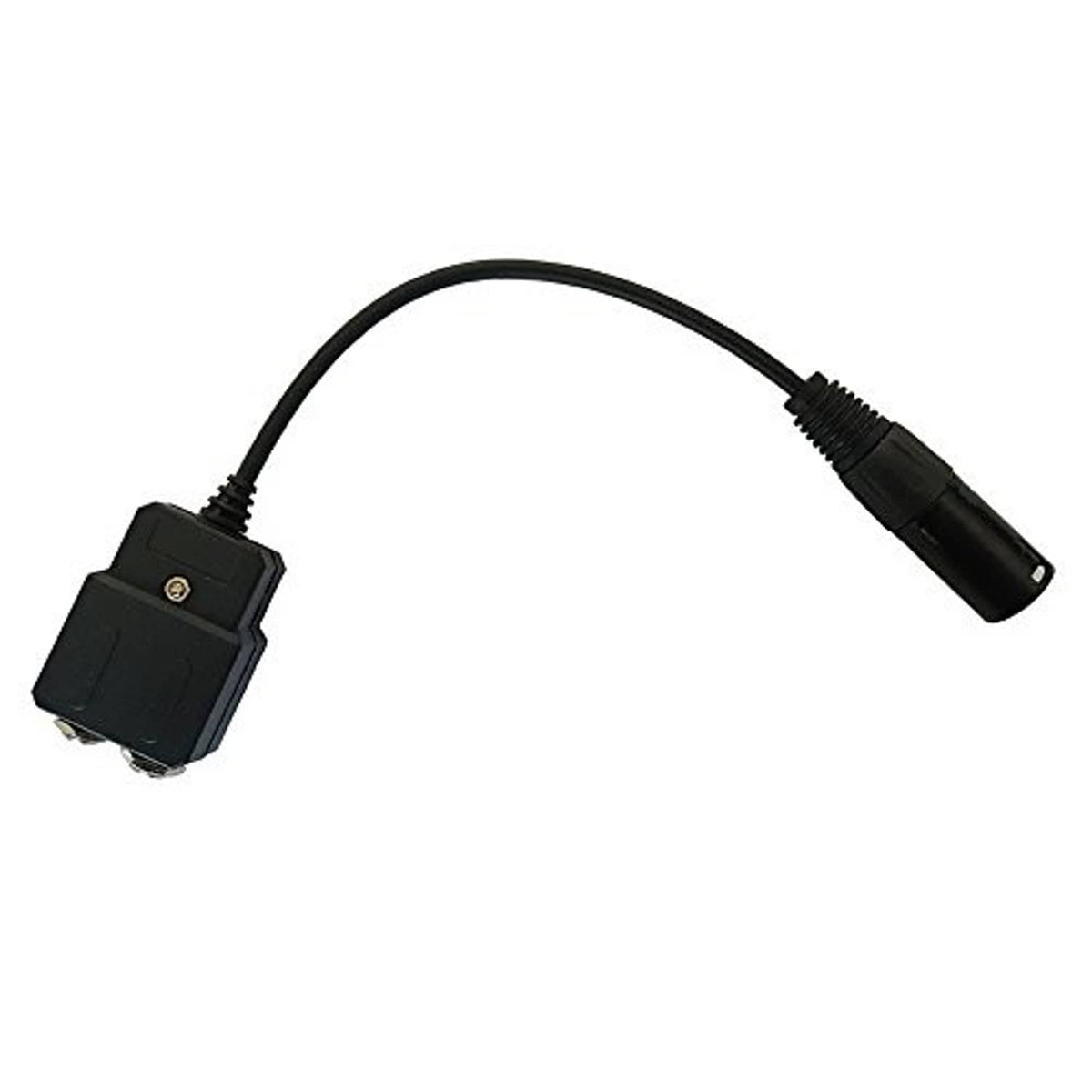 Aviation headset adapter cable with panel plug and 5-pin microphone connector