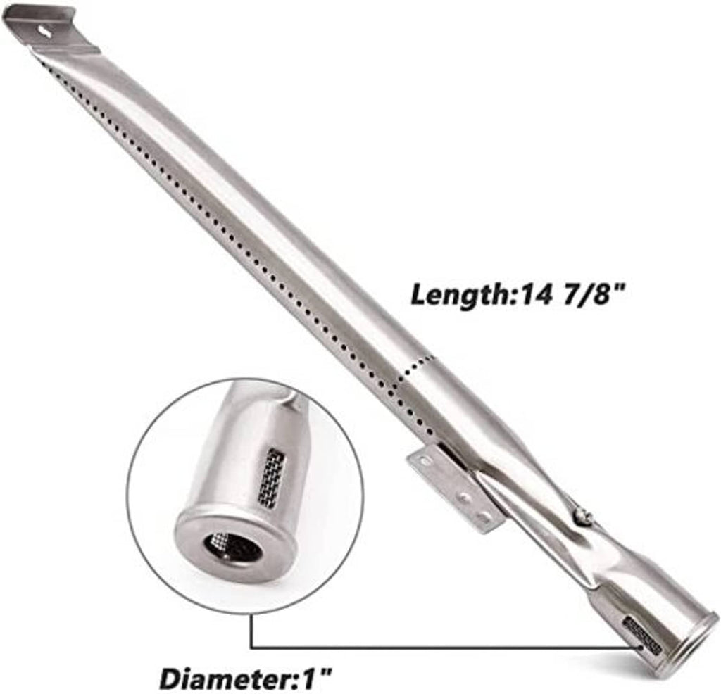 Stainless steel grill igniter electrode rod with ceramic tip and bracket