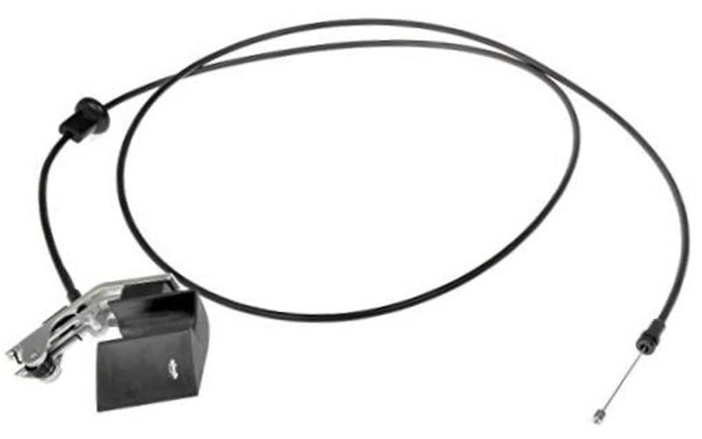 Hood release cable assembly with black cable and latch release bracket