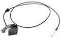 Hood release cable assembly with black cable and latch release bracket