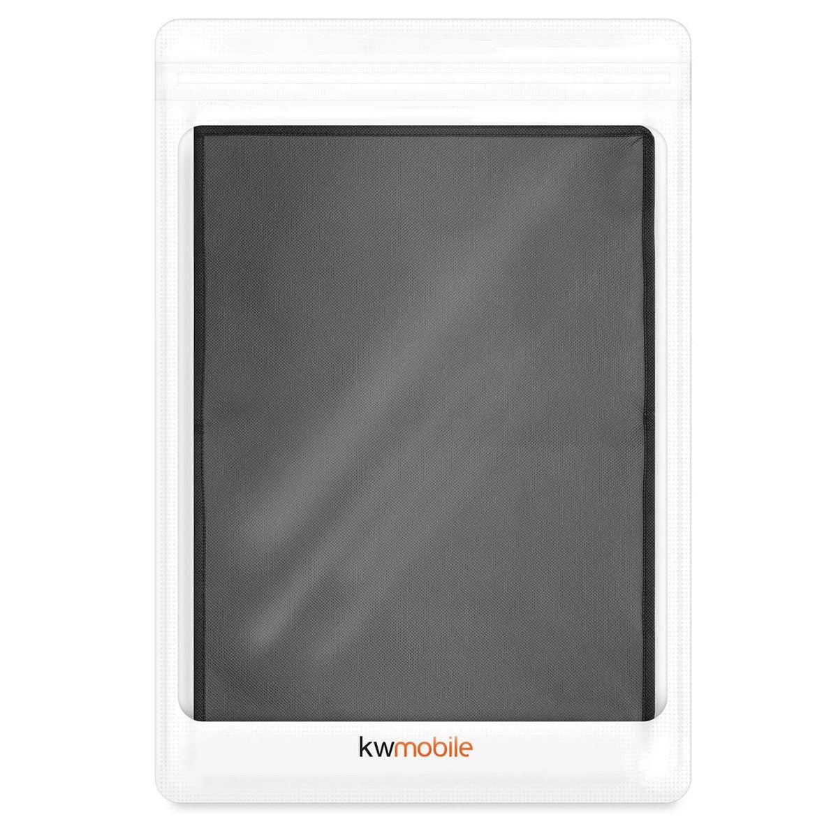 Kwmobile packaged dark fabric Thermomix cover in clear box