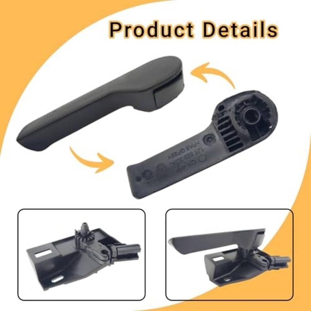 Engine hood latch handle and black release housing, product detail view