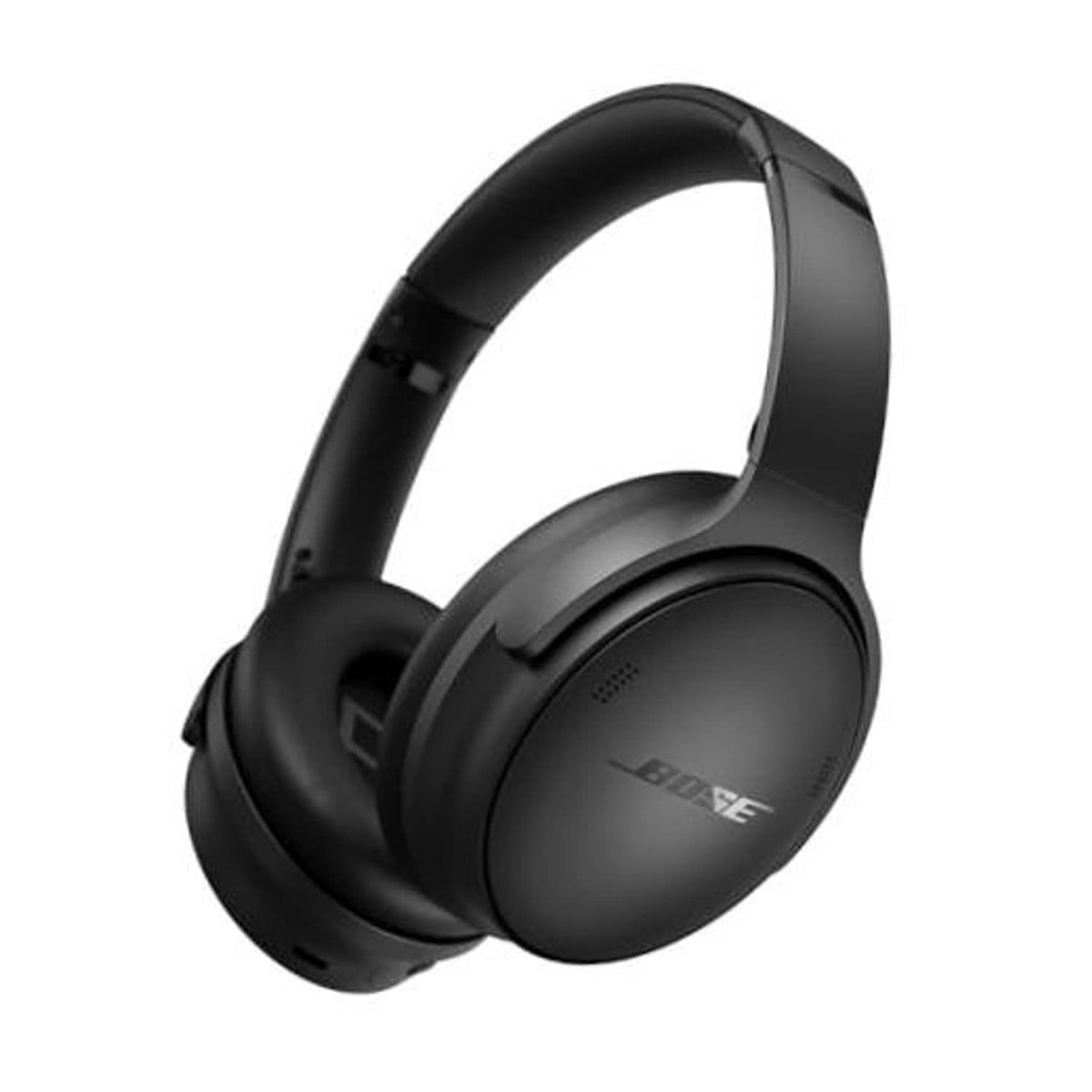 Black Bose over-ear wireless headphones, headband and earcups
