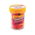 Berkley PowerBait Original Scent trout nuggets jar with fluorescent red/pink bait pieces