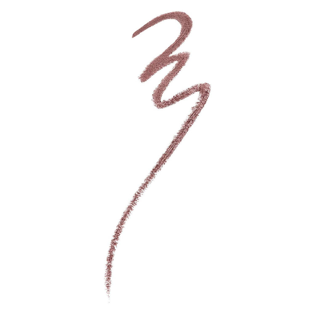 Lip liner swatch line in mauve-brown shade