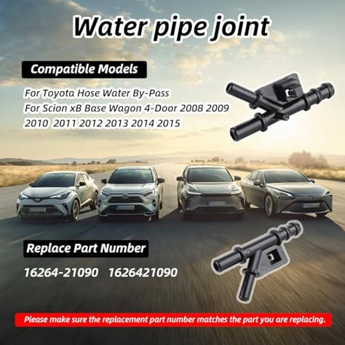 Black water pipe joint with hose barbs and electrical port