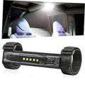 Universal LED roll bar dome light bar with clear lens, yellow LED chips, and nylon straps