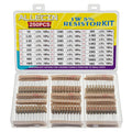 1W carbon film resistor kit in clear storage case with 250pc label