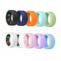 10-pack silicone ring cover sleeves in mixed colors for Oura-style smart rings