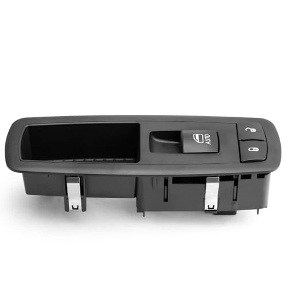 Power window switch back panel with AUTO rocker and control button icons, dark gray