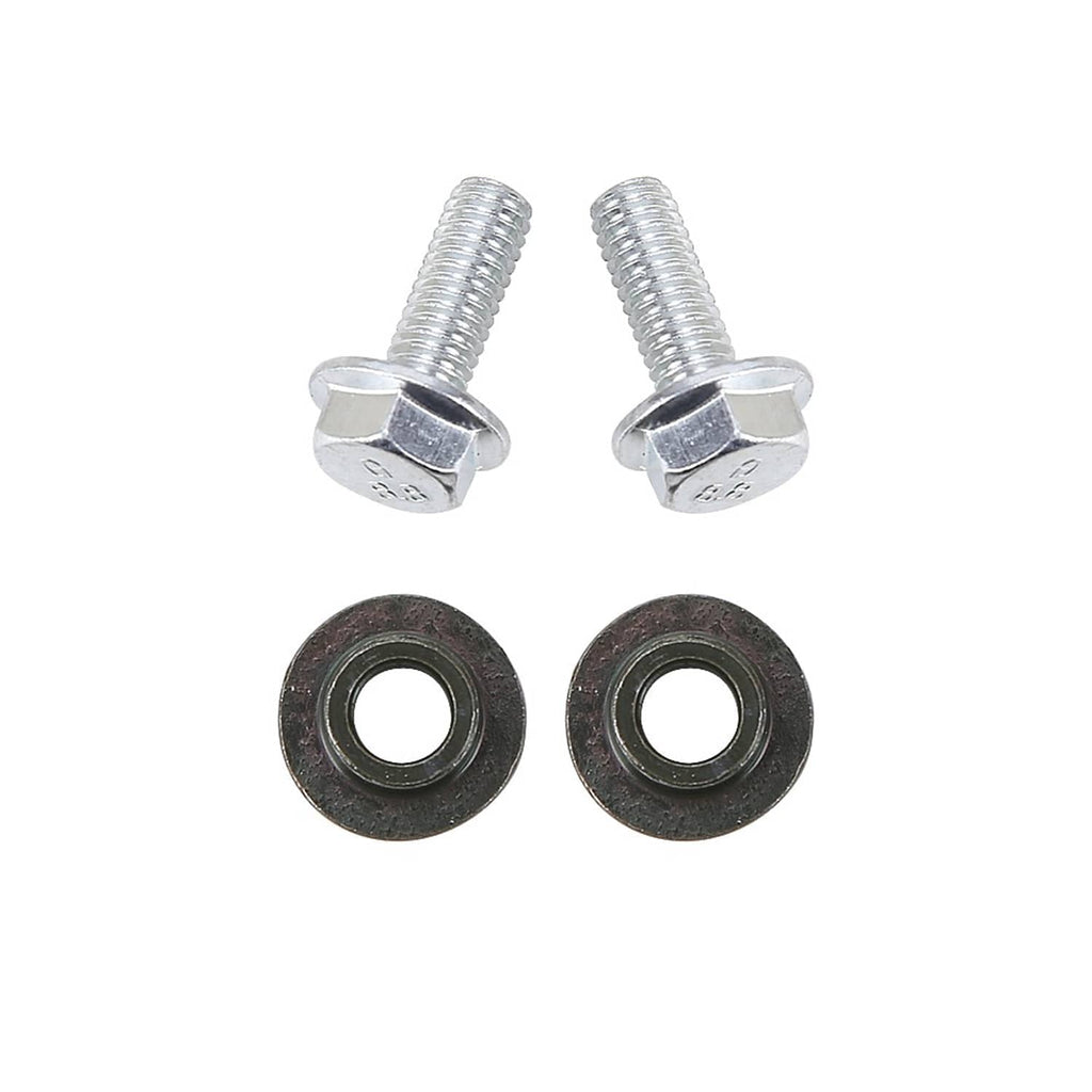 Two hex-head bolts and two rubber gaskets for fuel petcock valve