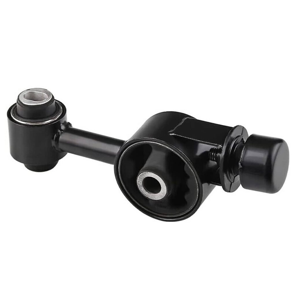 Upper engine motor mount torque strut with black rubber bushing and metal bracket
