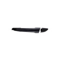 Black exterior door handle, rear left side, with matching insert