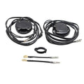 Tilt/trim sender limit kit with two black sensor covers, wire harnesses, and mounting ring