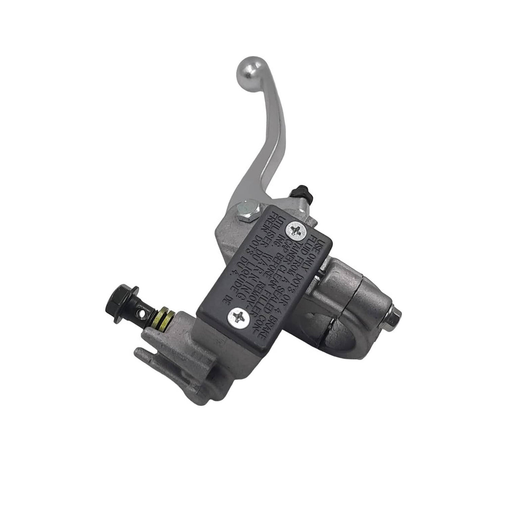 Front brake master cylinder lever with chrome lever and black hydraulic unit