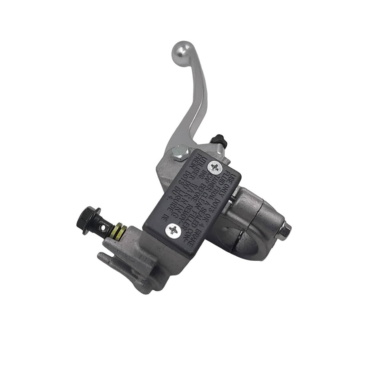 Front brake master cylinder lever with chrome lever and black hydraulic unit
