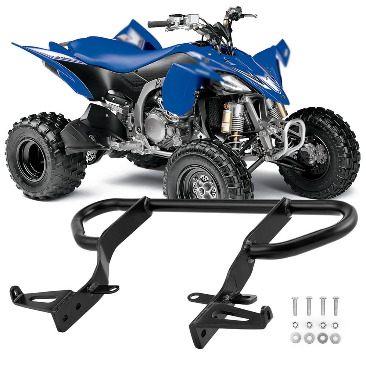 RivetOak For Yamaha YFZ450R Grab Bar Bumper Rack 2009-2024 Back Carrier with Bolts New