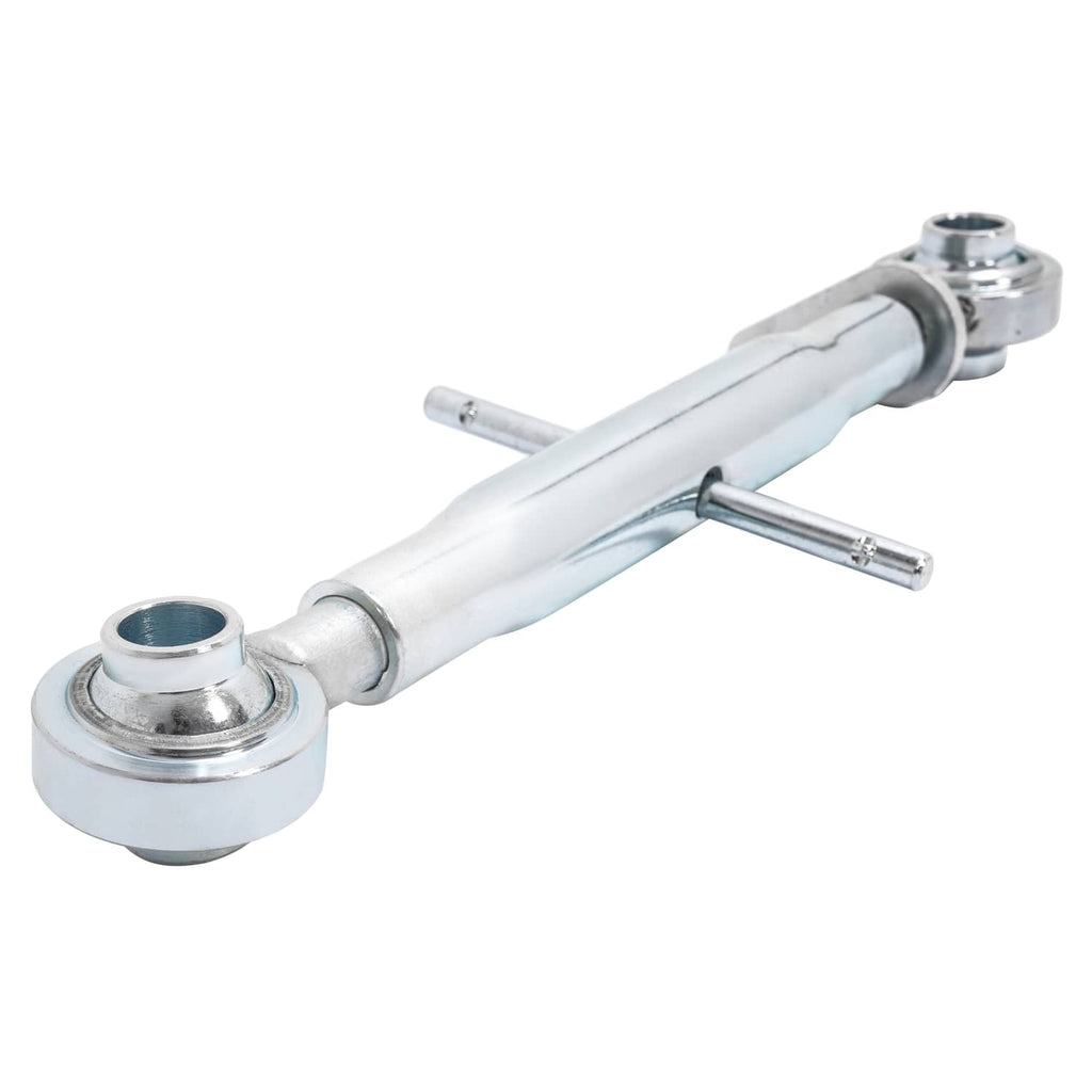 Galvanized adjustable 3-point hitch top link with round ball-style ends