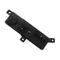 Front LH power seat switch module for car, black plastic with mounting tabs