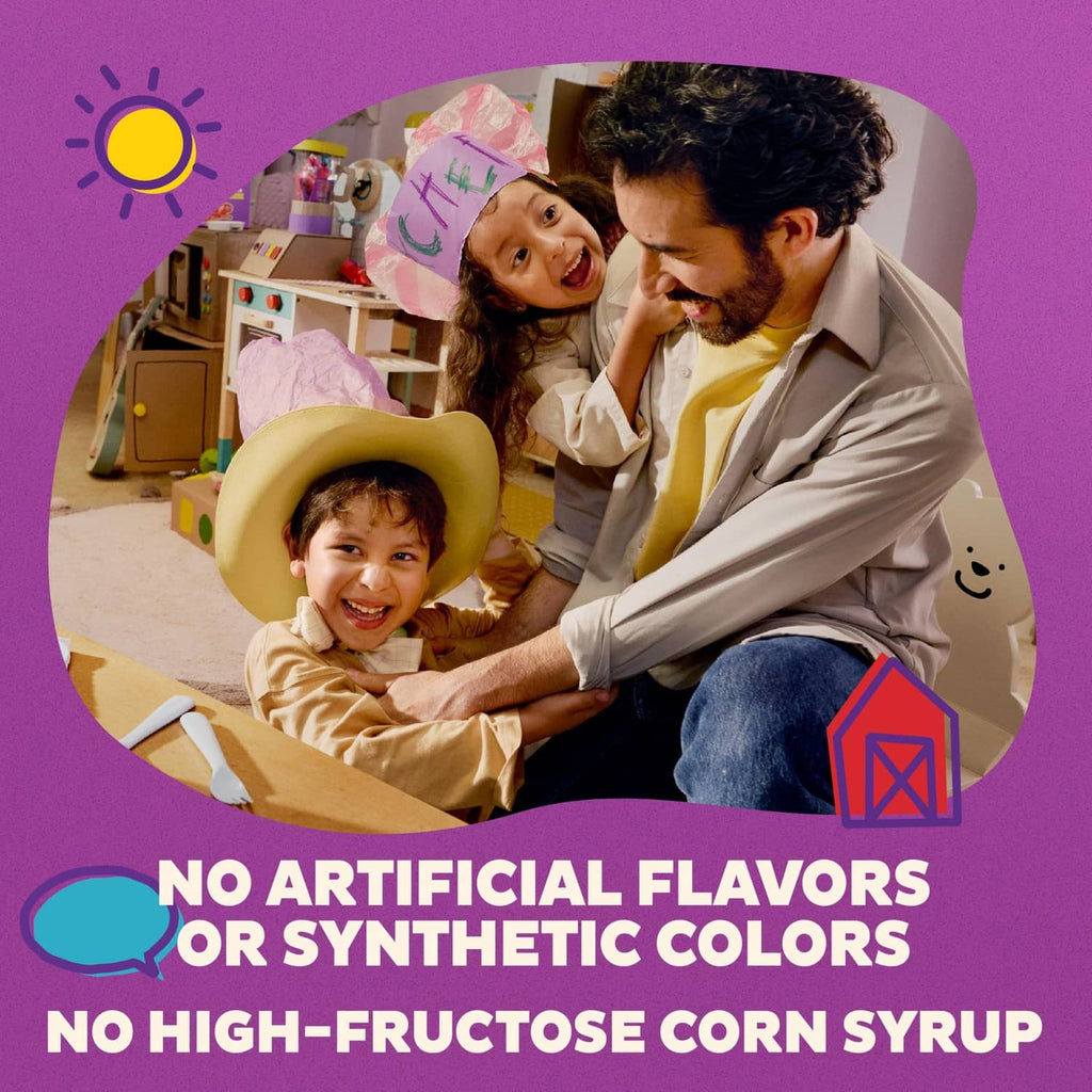 Annie's bunny fruit snack pouches with 'no artificial flavors' message