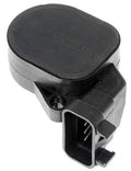 Dark gray accelerator pedal sensor with black electrical connector and mounting tab