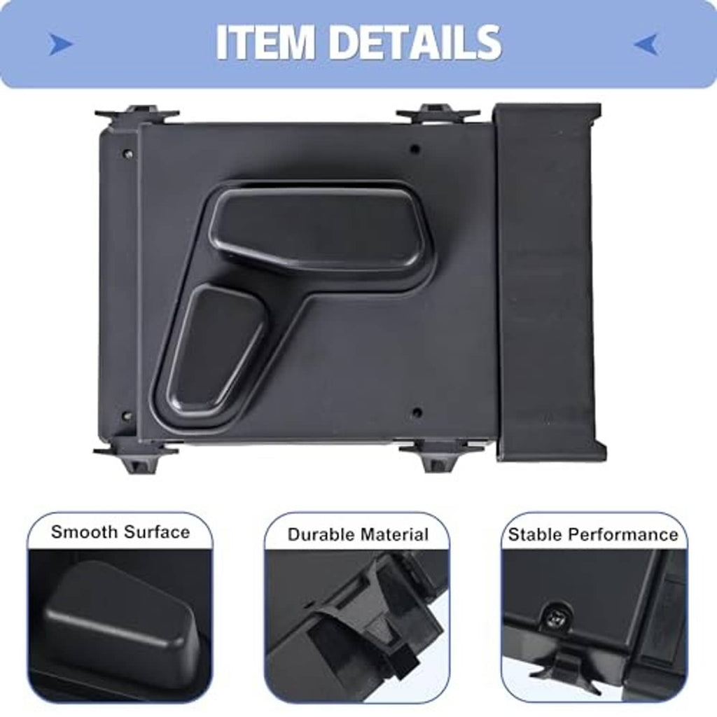 Power seat switch panel with contoured switch bezel and side supports