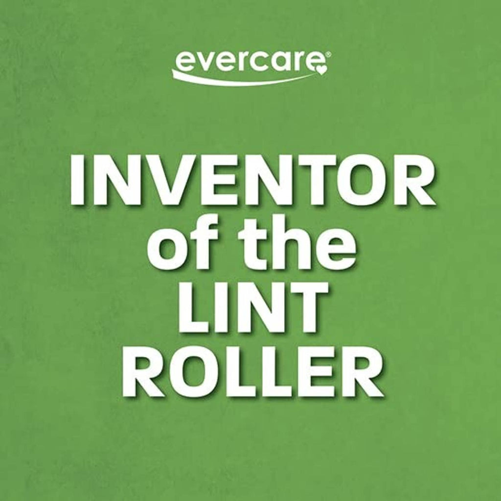 Evercare "Inventor of the Lint Roller" promotional graphic.
