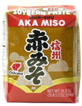 Shirakiku Aka miso soybean paste, red miso in retail bag, net wt 2 lb